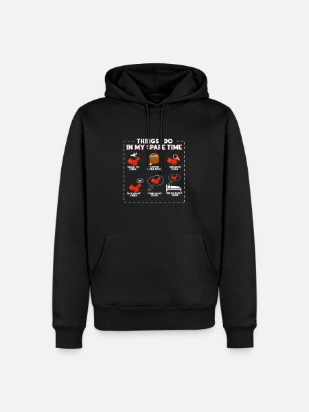 China - Men’s Premium Organic Hoodie - black