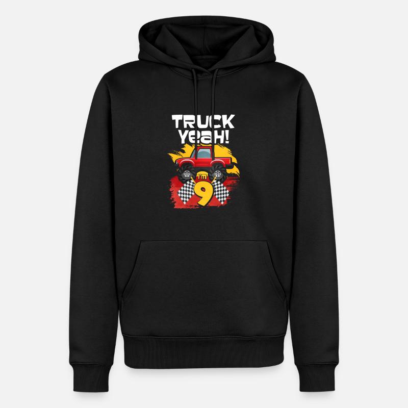 9e anniversaire - Sweat à capuche Premium bio Homme - noir