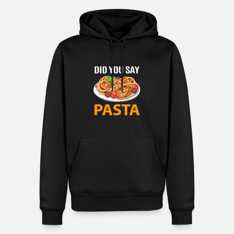 Sagten Sie Pasta? - Männer Premium Bio Hoodie - Schwarz