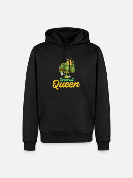 Broccoli Queen - Men’s Premium Organic Hoodie - black
