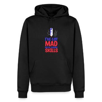 Water Bottle Flipping Flaschendrehen - Männer Premium Bio Hoodie - Schwarz - Vorne - Nico (187cm)