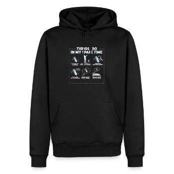 Water Bottle Flipping Flaschendrehen Wasserflasche - Männer Premium Bio Hoodie - Schwarz - Vorne - Nico (187cm)