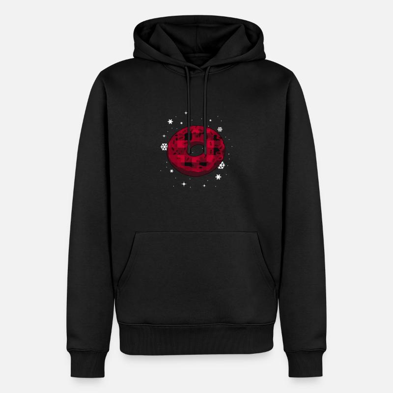 Bagel Cadeau Drôle - Sweat à capuche Premium bio Homme - noir