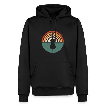 Violoncelle Drôle Cadeau Alto - Sweat à capuche Premium bio Homme - noir - Devant - Nico (187cm)
