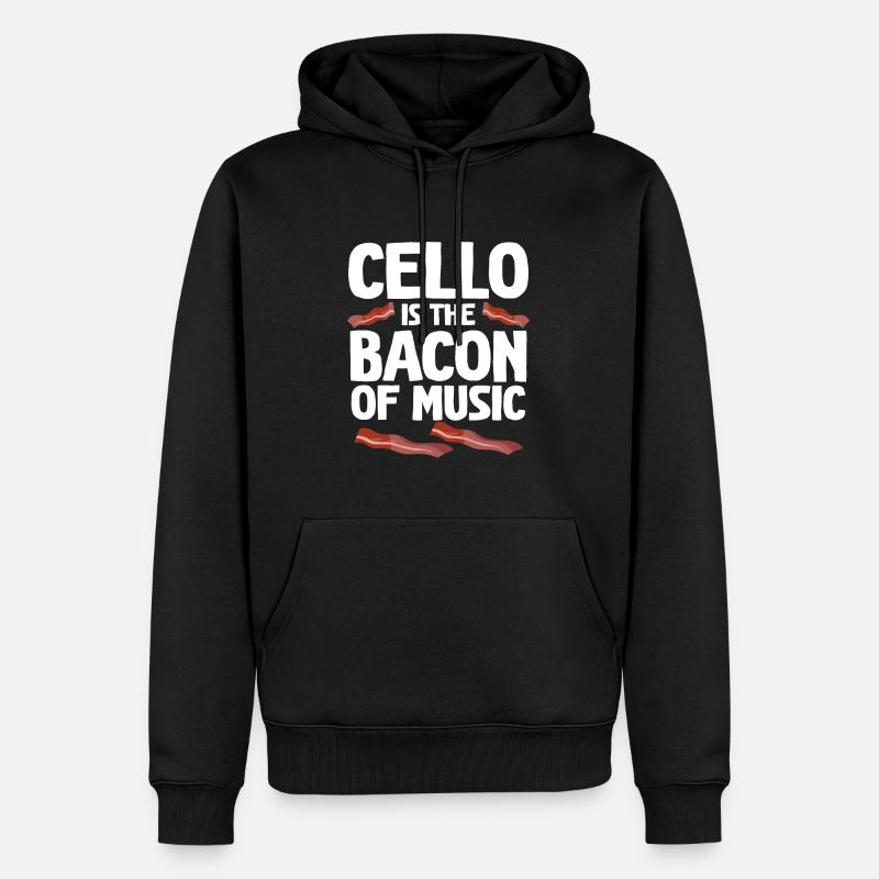 Violoncelle Drôle Cadeau Alto - Sweat à capuche Premium bio Homme - noir