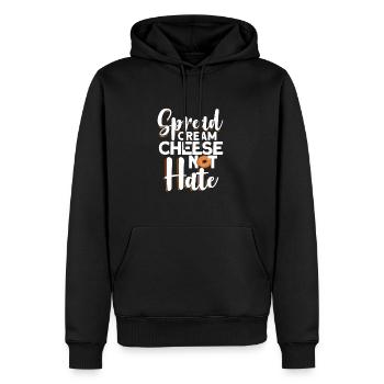 Bagel Gift Funny - Men’s Premium Organic Hoodie - black - Front - Nico (187cm)