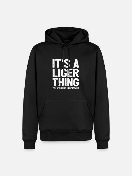 Liger Funny Gift - Men’s Premium Organic Hoodie - black