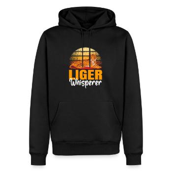Cadeau amusant Liger - Sweat à capuche Premium bio Homme - noir - Devant - Nico (187cm)