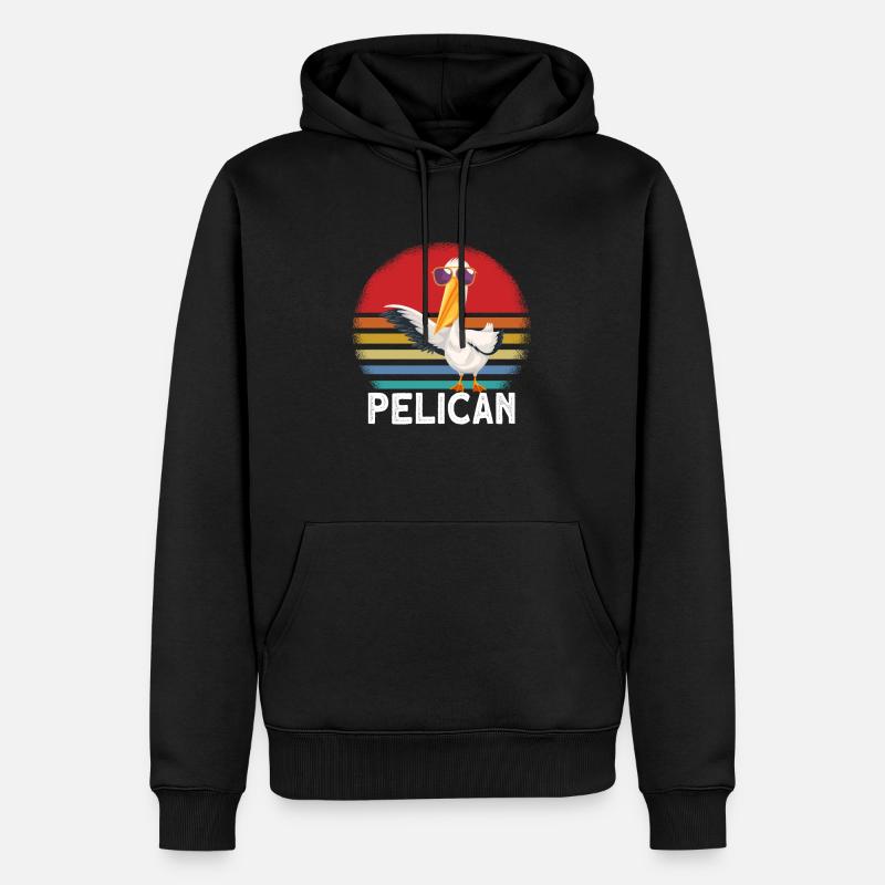 Lunettes de soleil Pelikan - Sweat à capuche Premium bio Homme - noir
