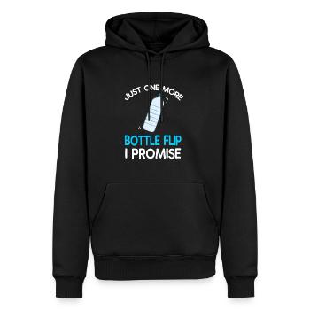 Water Bottel Flipping Gift Bottle - Sweat à capuche Premium bio Homme - noir - Devant - Nico (187cm)