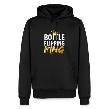 Water Bottel Flipping Geschenk Flaschendrehen - Männer Premium Bio Hoodie - Schwarz - Vorne - Nico (187cm)