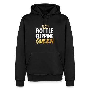 Water Bottel Flipping Geschenk Flaschendrehen - Männer Premium Bio Hoodie - Schwarz - Vorne - Nico (187cm)