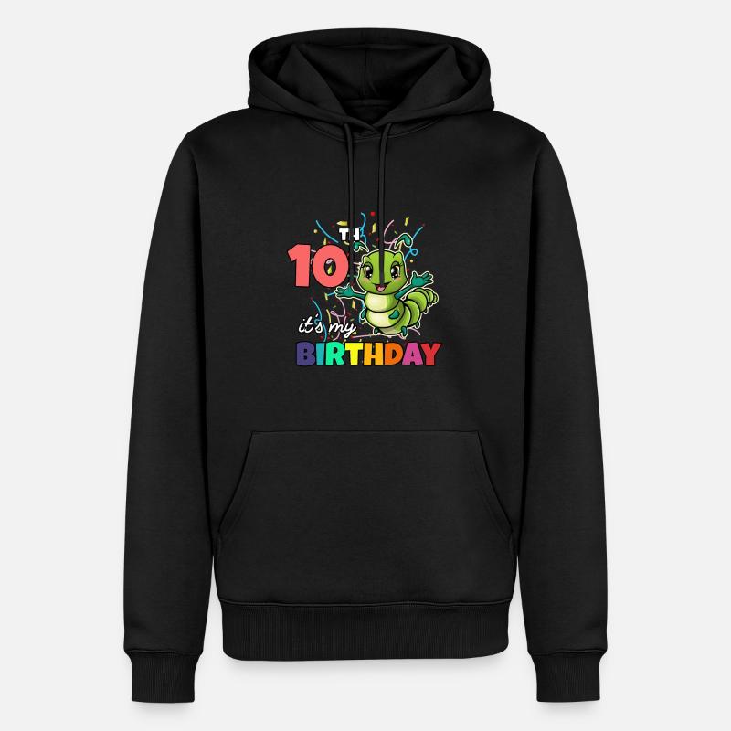 Chenille - Sweat à capuche Premium bio Homme - noir