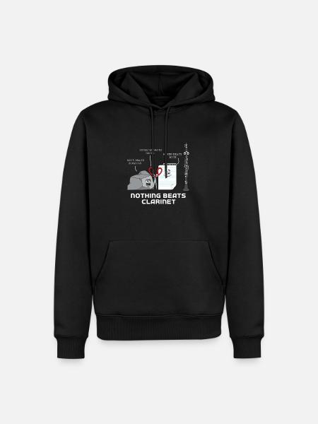Clarinet - Men’s Premium Organic Hoodie - black