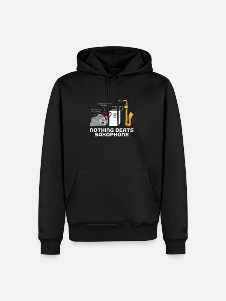 Saxophone - Männer Premium Bio Hoodie - Schwarz