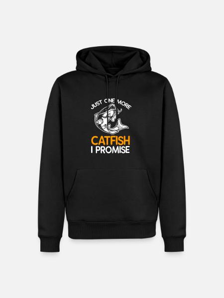 Catfish Fish Fishing Gift - Men’s Premium Organic Hoodie - black