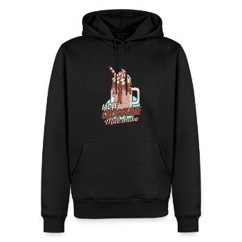Milchshake Milchdrink Milch Geschenk - Männer Premium Bio Hoodie - Schwarz - Vorne - Nico (187cm)