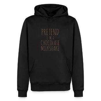 Milchshake Milchdrink Milch Geschenk - Männer Premium Bio Hoodie - Schwarz - Vorne - Nico (187cm)
