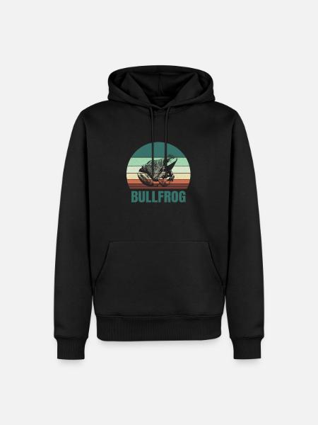 Bullfrog Frog Gift - Men’s Premium Organic Hoodie - black