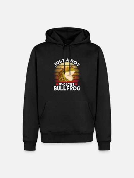 Bullfrog Frog Gift - Men’s Premium Organic Hoodie - black