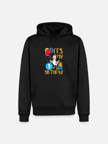 1st birthday - Men’s Premium Organic Hoodie - black
