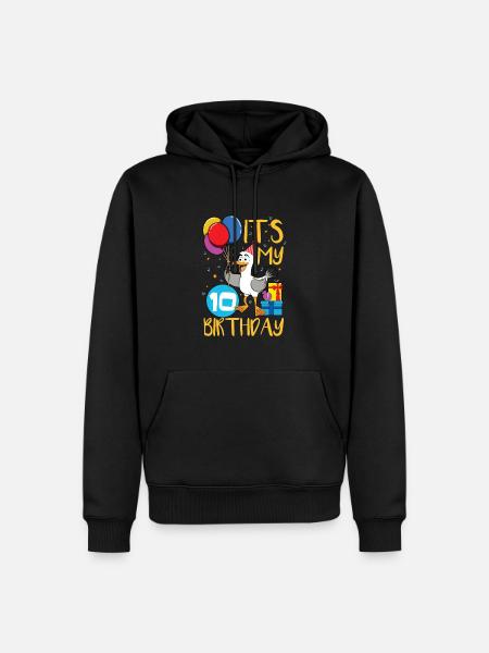 10th birthday - Men’s Premium Organic Hoodie - black