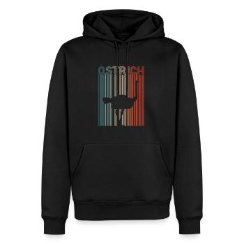 Strauß - Männer Premium Bio Hoodie - Schwarz - Vorne - Nico (187cm)