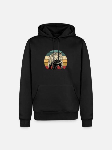 Wombat - Sweat à capuche Premium bio Homme - noir