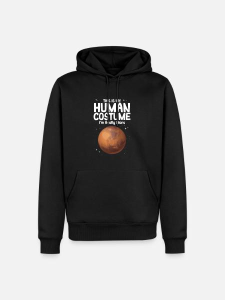 Mars - Men’s Premium Organic Hoodie - black
