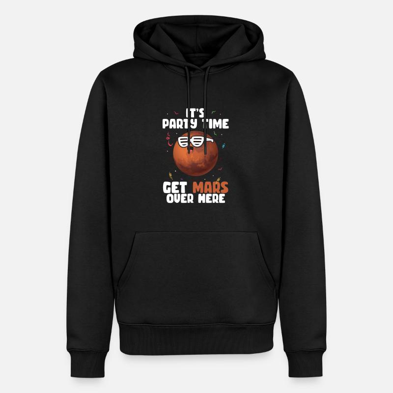 Mars - Sweat à capuche Premium bio Homme - noir