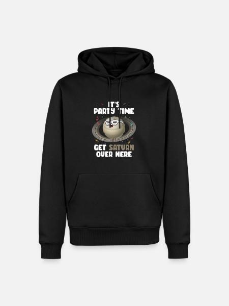 Saturn - Men’s Premium Organic Hoodie - black
