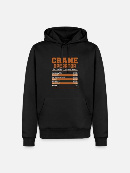 Crane operator crane gift - Men’s Premium Organic Hoodie - black