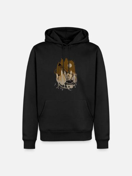 Crane operator crane gift - Men’s Premium Organic Hoodie - black