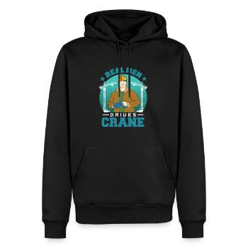 Crane operator crane gift - Men’s Premium Organic Hoodie - black - Front - Nico (187cm)