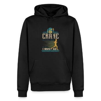 Crane operator crane gift - Men’s Premium Organic Hoodie - black - Front - Nico (187cm)