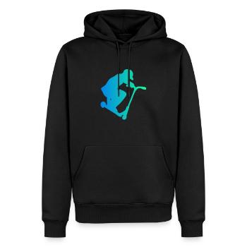 Scooter Scooter Scooter Cadeau - Sweat à capuche Premium bio Homme - noir - Devant - Nico (187cm)
