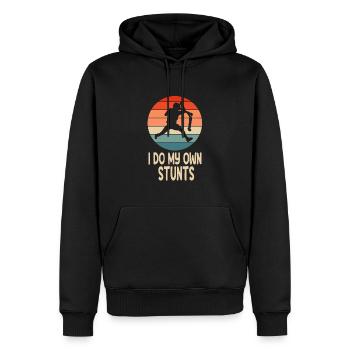 Scooter Scooter Scooter Cadeau - Sweat à capuche Premium bio Homme - noir - Devant - Nico (187cm)