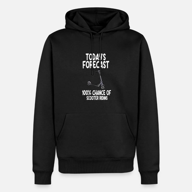 Scooter Roller Tretroller Geschenk - Männer Premium Bio Hoodie - Schwarz