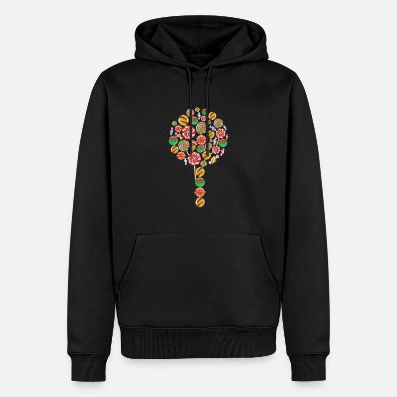 Lolly Süßigkeit Geschenk - Männer Premium Bio Hoodie - Schwarz