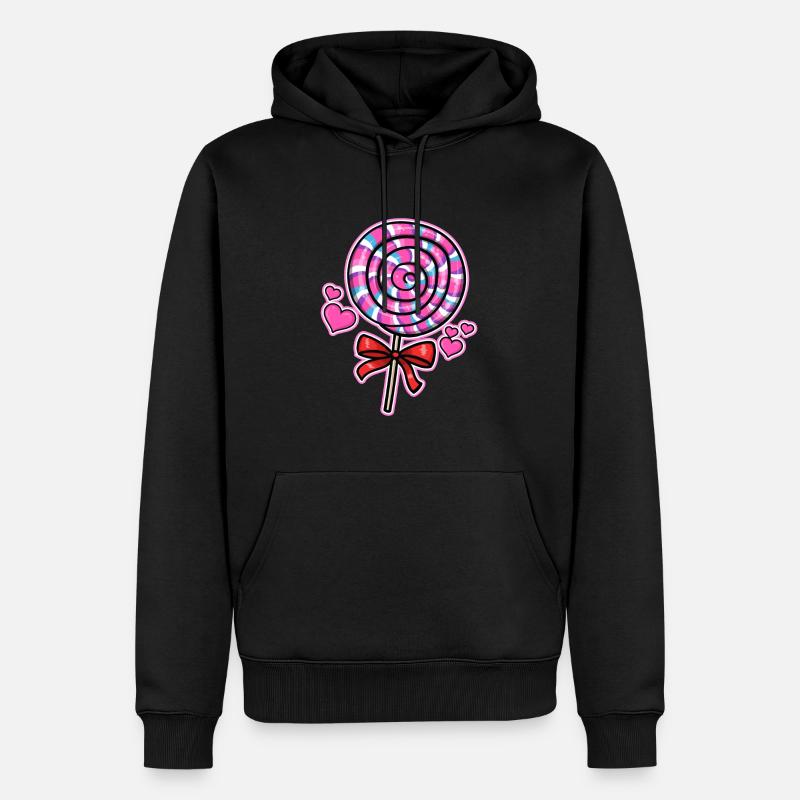 Lolly Candy Cadeau - Sweat à capuche Premium bio Homme - noir