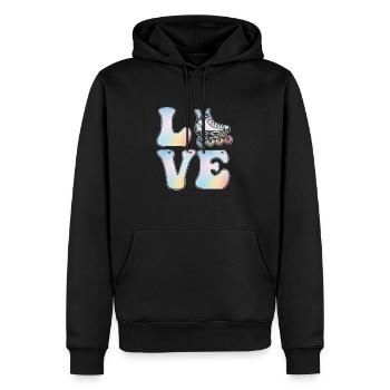 Inline Skating Inline Skating Gift - Men’s Premium Organic Hoodie - black - Front - Nico (187cm)