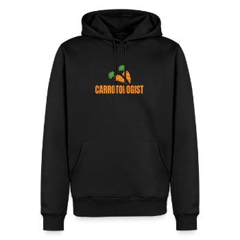 Karotte - Männer Premium Bio Hoodie - Schwarz - Vorne - Nico (187cm)