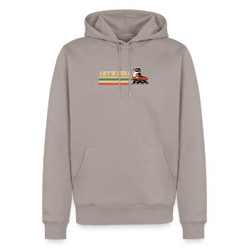 Inlineskating Inlineskater Geschenk - Männer Premium Bio Hoodie - Taupe - Vorne - Nico (187cm)