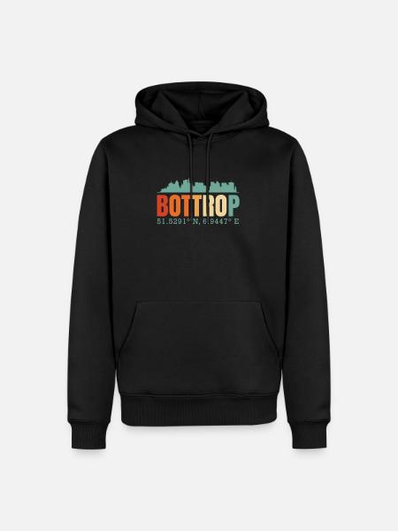 Bottrop - Men’s Premium Organic Hoodie - black