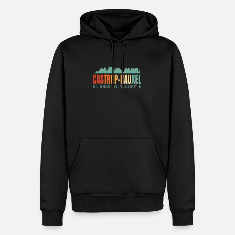 Castrop-Rauxel - Sweat à capuche Premium bio Homme - noir