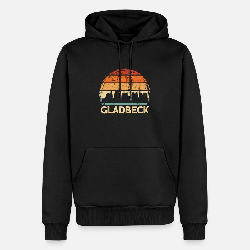 Gladbeck - Sweat à capuche Premium bio Homme - noir