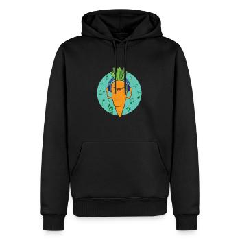 Karrotte - Männer Premium Bio Hoodie - Schwarz - Vorne - Nico (187cm)
