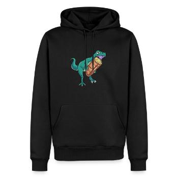 Knoblauch Knoblauchbrot Geschenk - Männer Premium Bio Hoodie - Schwarz - Vorne - Nico (187cm)