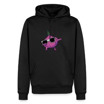 Knoblauch Knoblauchbrot Geschenk - Männer Premium Bio Hoodie - Schwarz - Vorne - Nico (187cm)