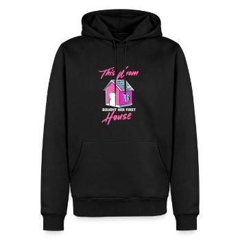 Erstes Haus Mama Geschenk - Männer Premium Bio Hoodie - Schwarz - Vorne - Nico (187cm)
